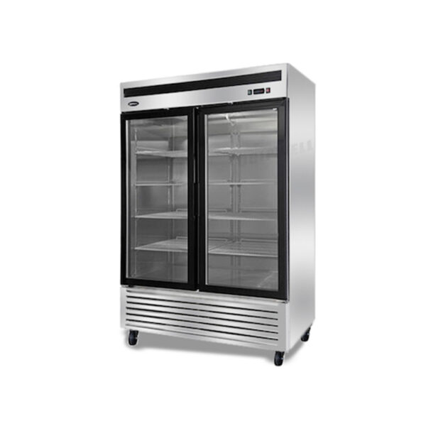 BGA13.jpg 2-door commercial upright display fridge with Low-E glass and LED lighting