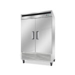 2-door commercial upright storage fridge with a stainless steel door and low running costs