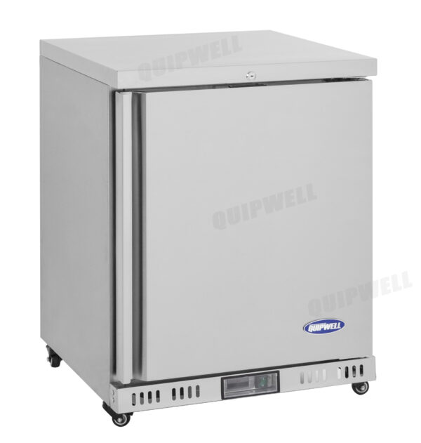 MA24-1A 1-door under bench fridge with double glazed glass doors, LED lighting and 7 Star GEMS rating