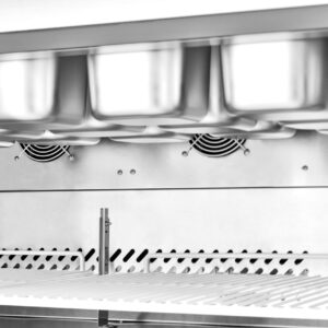 MS64G 3 Door Glass Mega Salad Prep Fridge 640L 30×GN1/6 - Image 8