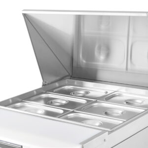 MSA22 1 Door Mega Salad Prep Fridge 220L 6×GN1/3 - Image 6