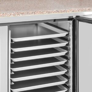 SM200 2 Door Granite Bakery Prep Fridge 380L - Image 6