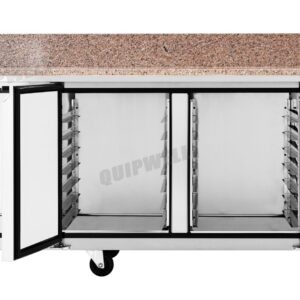 SM300 3 Door Granite Bakery Prep Fridge 580L - Image 3