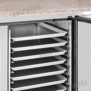 SM300 3 Door Granite Bakery Prep Fridge 580L - Image 6