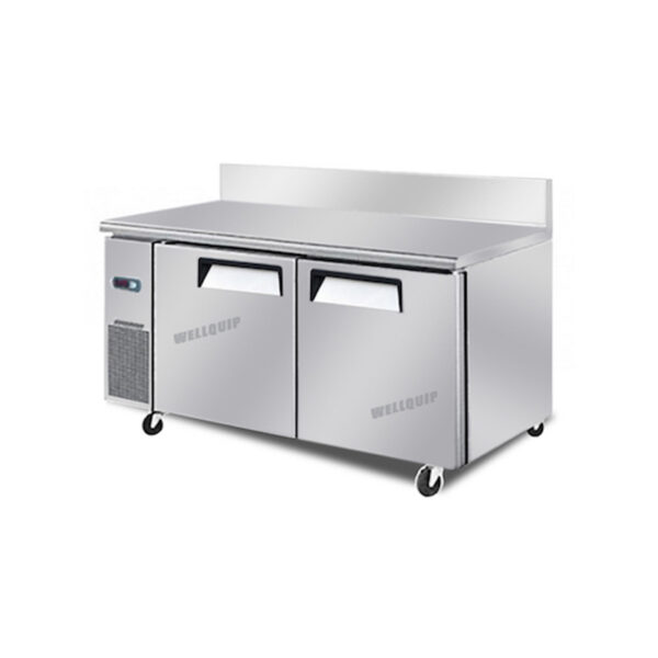 SPLASHBACK-.jpg 2-door commercial bench freezer with stainless steel doors, splashback and low running costs