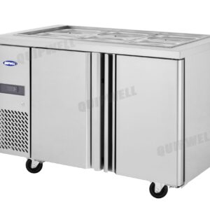 SR126 2 Door Salad Toppings Fridge 340L 6×GN1/2 - Image 4
