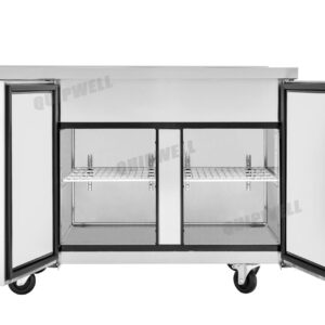 SR126 2 Door Salad Toppings Fridge 340L 6×GN1/2 - Image 3