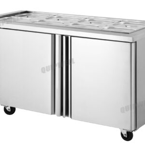 SR158 2 Door Salad Toppings Fridge 460L 8×GN1/2 - Image 4