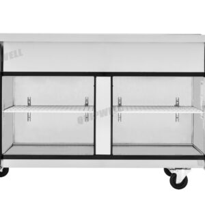 SR158 2 Door Salad Toppings Fridge 460L 8×GN1/2 - Image 2