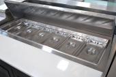commercial salad prep fridge for pizzerias, cafés, and restaurants