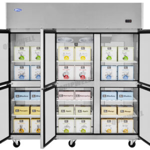 TBSC15 6 Split Door Upright Storage Freezer 1400L - Image 4