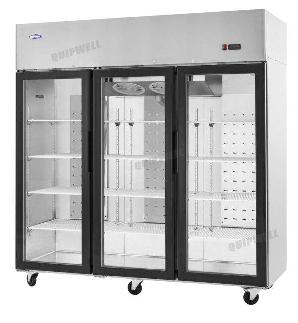 TGA15B-1A 3-door commercial upright display fridge with Low-E glass and LED lighting