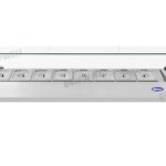 countertop salad prep fridge with stainless steel GN pans