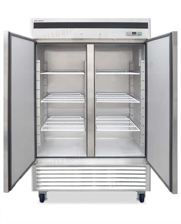 Powerful upright storage fridge with 1335L capacity, fan-forced cooling and low energy usage