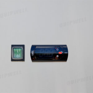 Powerful upright display freezer with 1400L capacity, fan-forced cooling and auto defrost